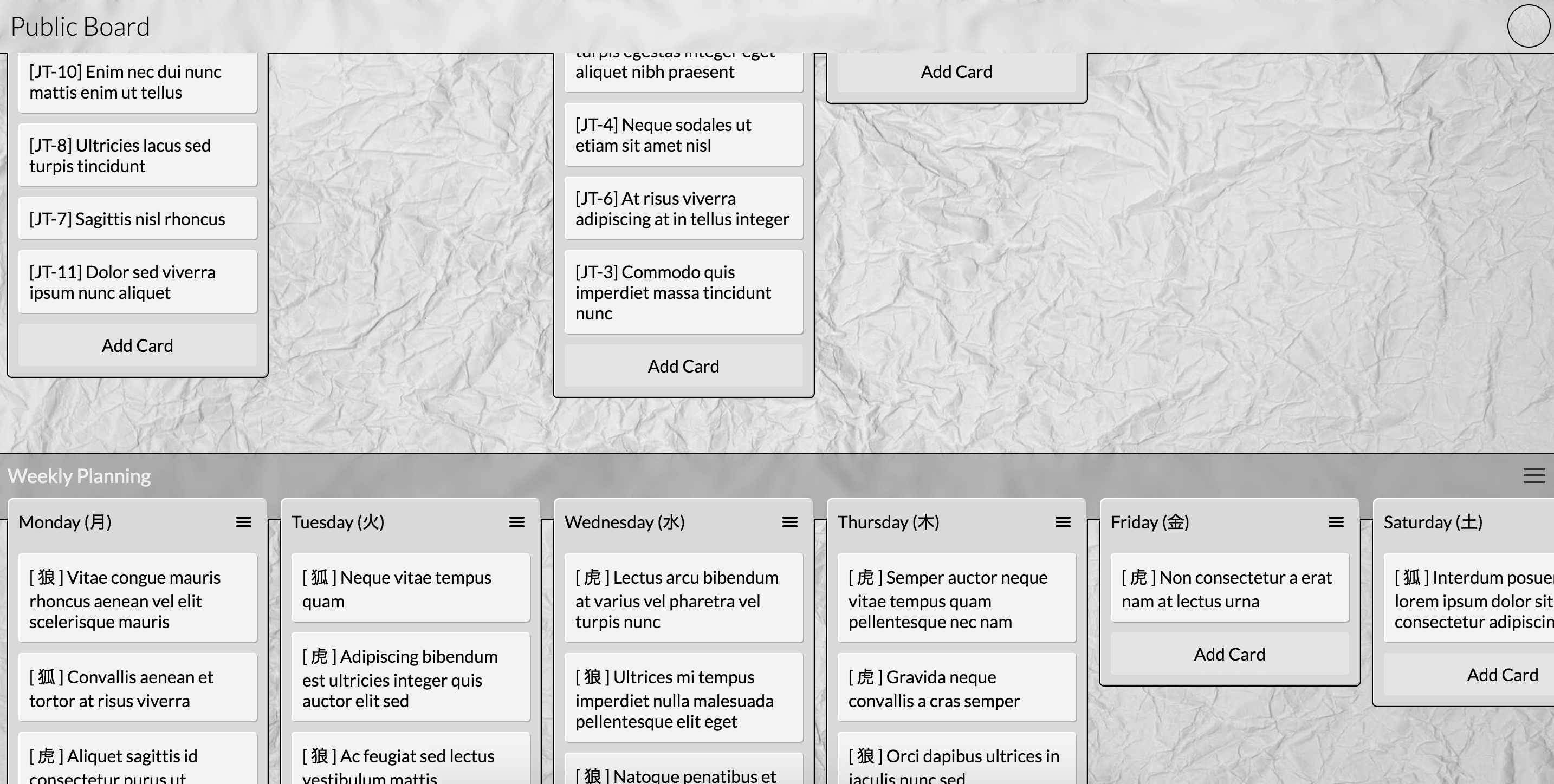 Kantan Kanban Sample 1
