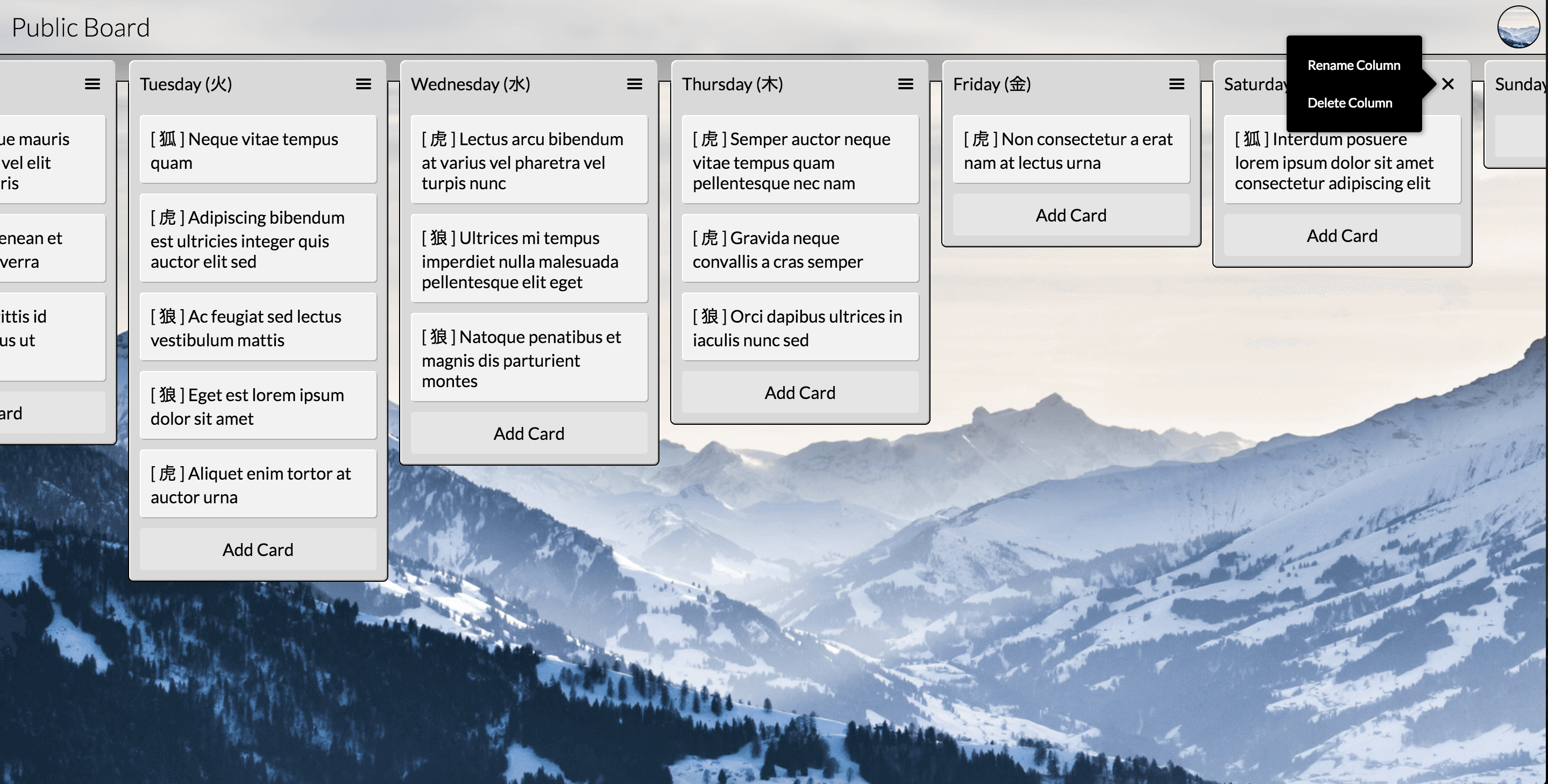 Kantan Kanban Sample 4